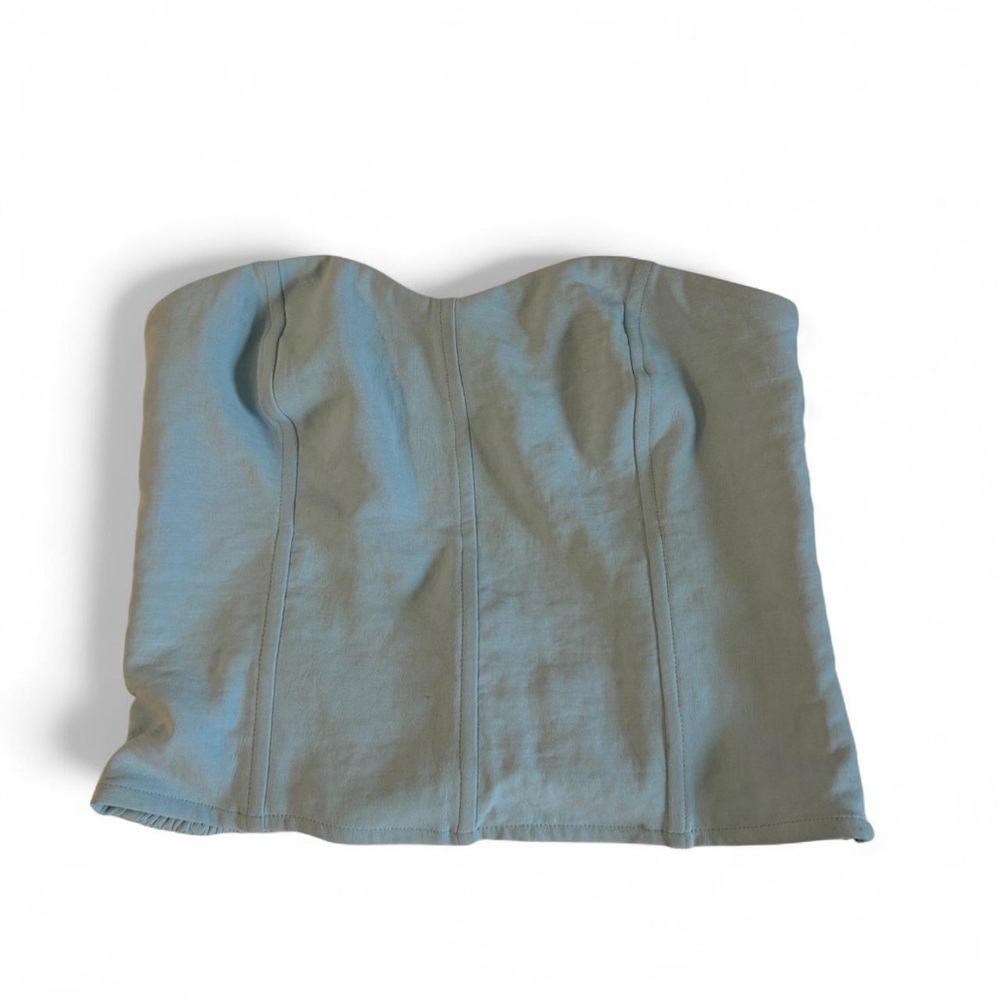 Abercrombie & Fitch Sky Blue Strapless Top